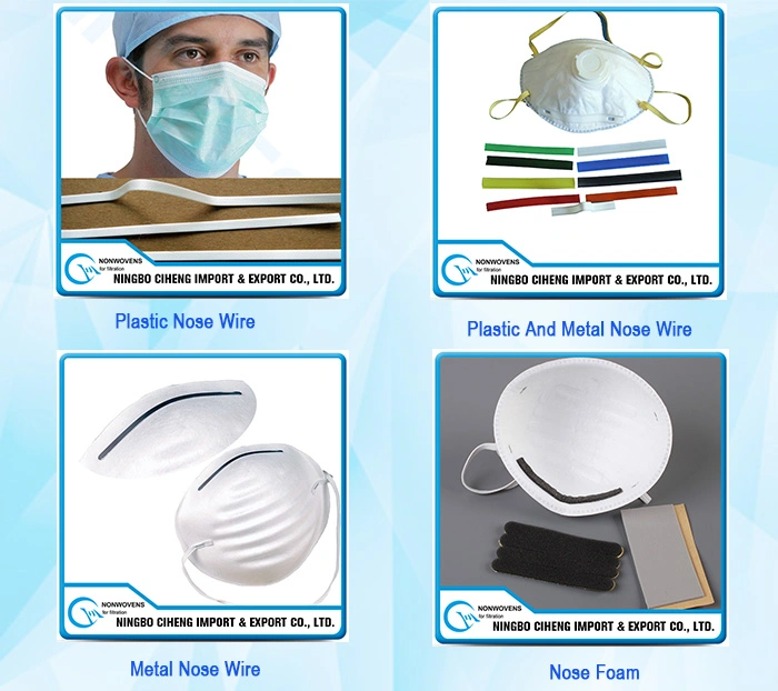 Wire Respirator Accessories Plastic Disposable Medical Face Mask Nose Clip